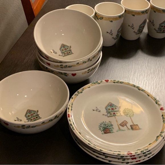 Thomas Pottery Birdouse Pottery Lot - Picture 6 of 9